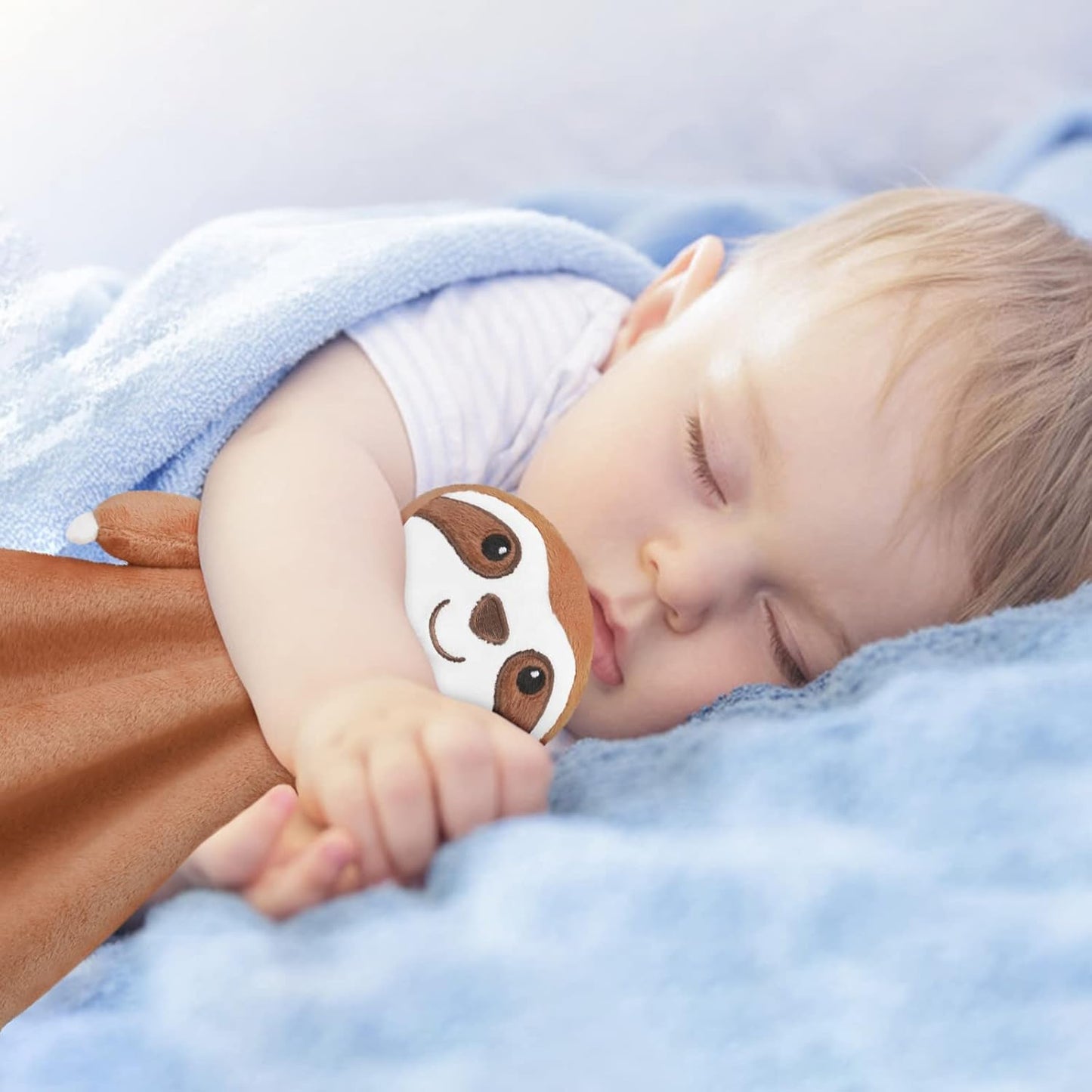 Pro Goleem Sloth Security Blanket - Soft Lovey for Babies | 14-Inch Snuggle Toy & Gift