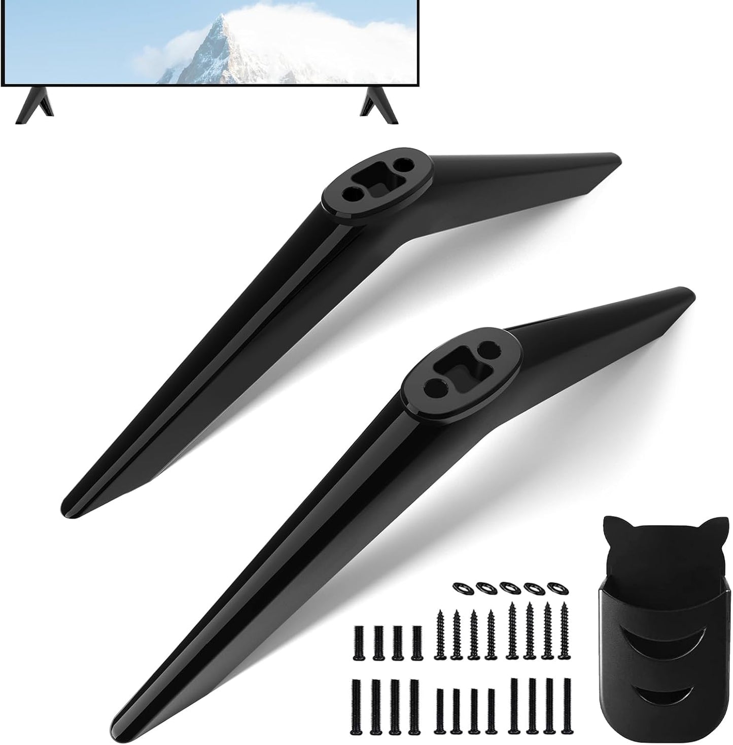 Varghesyla 28" 32" 40" 43" 49" 50" 55" 58" 65" 32S359 32S355 40S355 43S455 50S525 55S435 65S455 TV Legs for TCL Roku TV