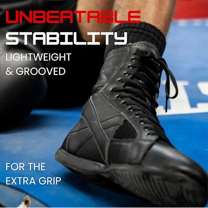 Superare Boxing Shoes ??MMA Kick Boxing Pro Fighting Boots and Training Workout Shoes for Men and Women