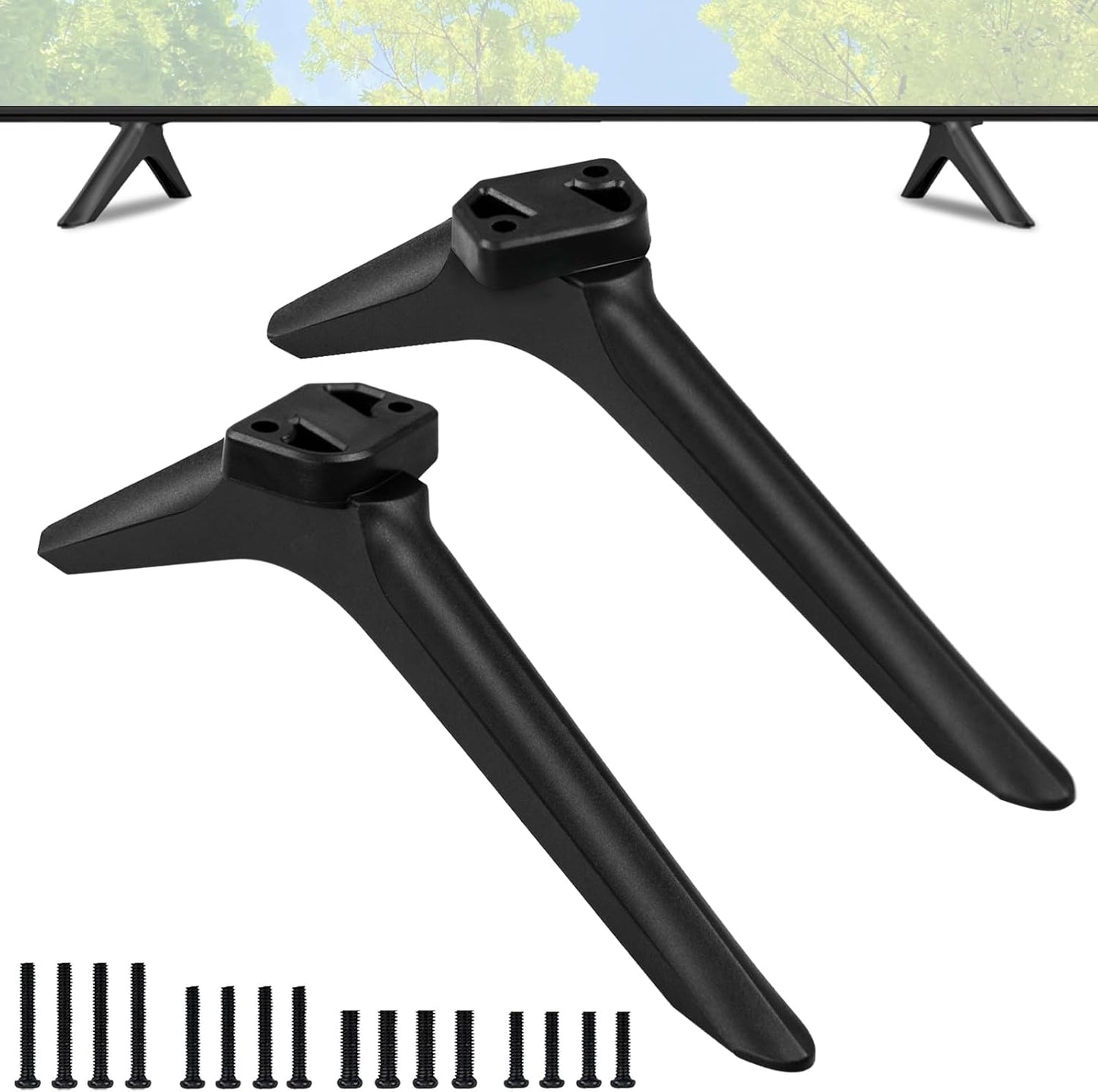 Maozhren 43C350LU 50C350LU 55C350KU 55C350LU, 43" 50" 55" Set, TV Legs for Toshiba TV Stand Replacement, Only
