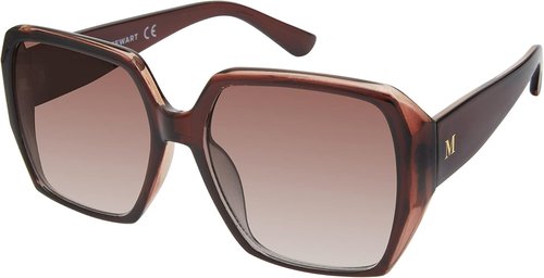 Martha Stewart Women's UV400 Square Sunglasses - Timeless 58mm Protective Shades for Her
