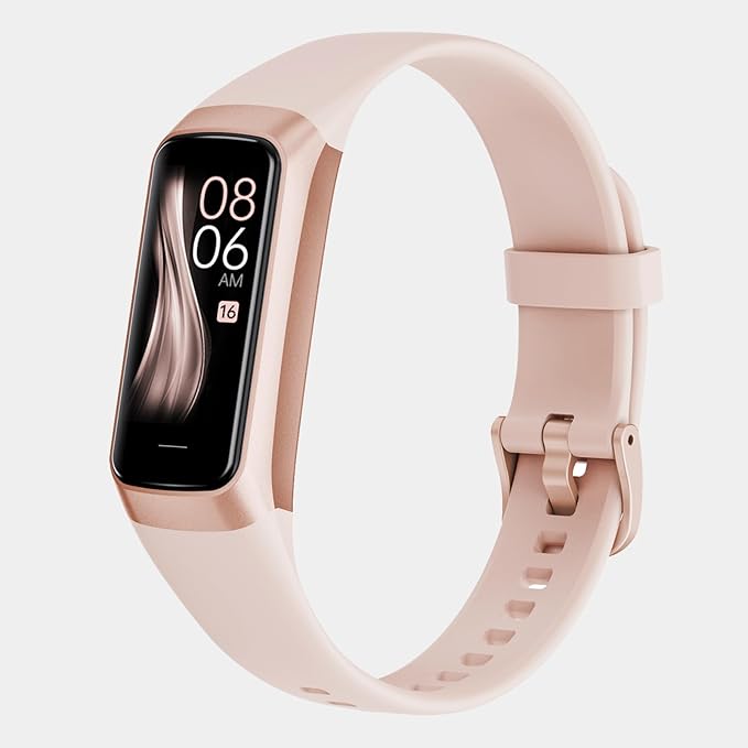 Fitness Tracker with 24/7 Heart Rate, Blood Oxygen Blood Pressure Sleep Monitor, Activity Trackers 5 ATM Waterproof,Step Calorie Counter Pedometer Health Smart Watch for Women Men