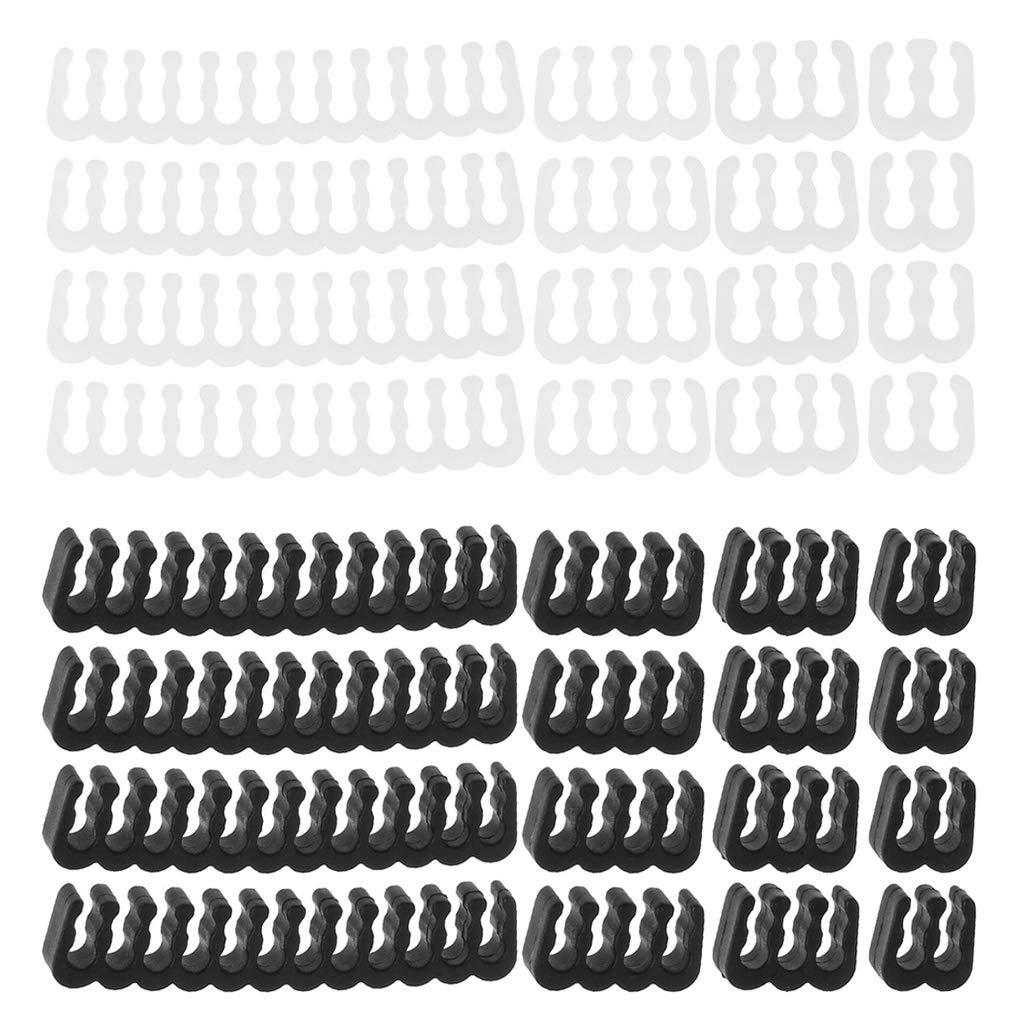 Rooyar 2.5-3.2mm 4/8/6 /24Pin PP Cables Comb Clamp Clip Dresser for PC Power Cables Wiring for PC GPU Collect Clips