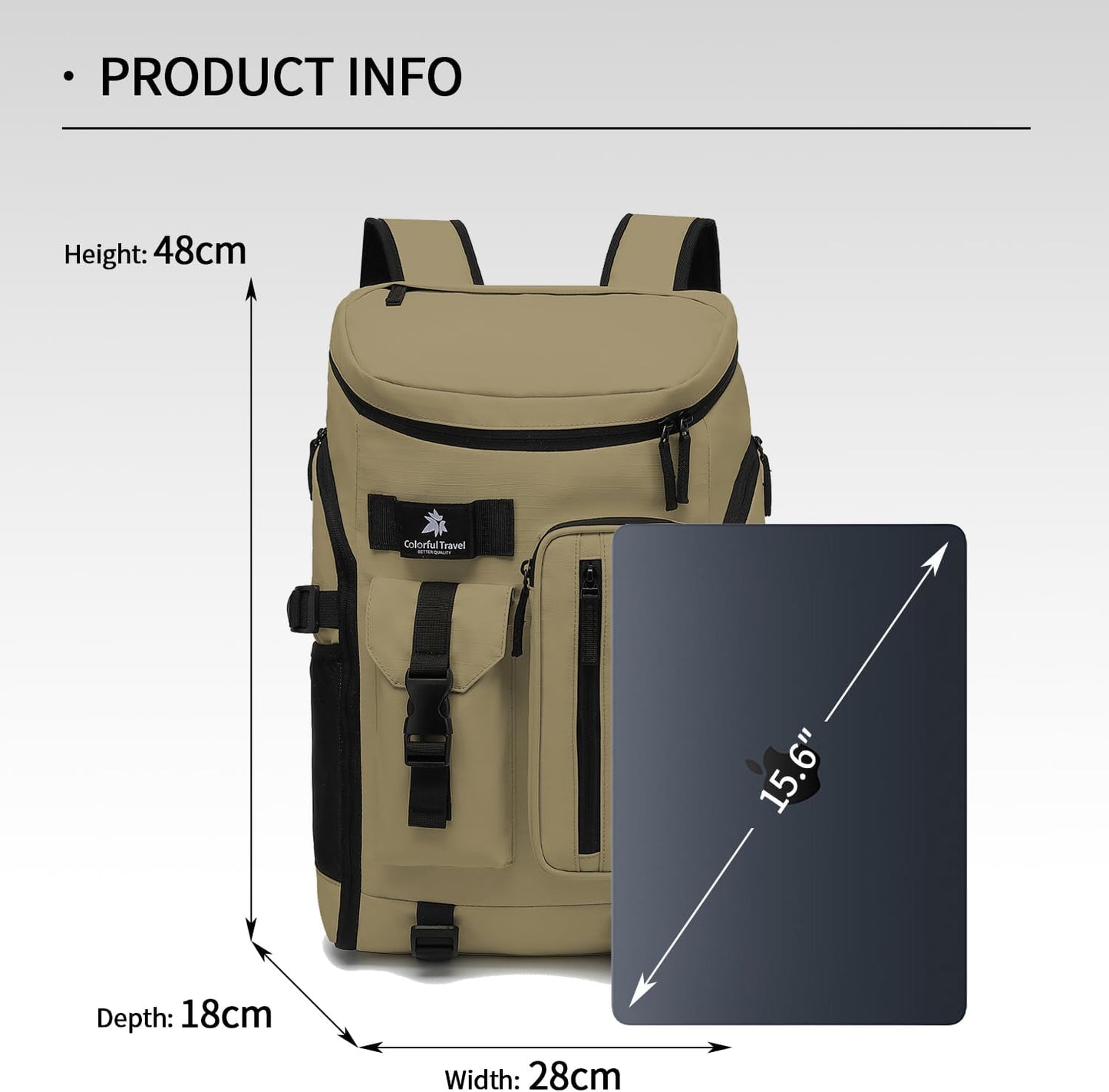 Backpack 4-Way Kalesi Gym Duffle Tennis Bag Waterproof with Shoes Compartment for travel Sport Hiking laptop (Wood