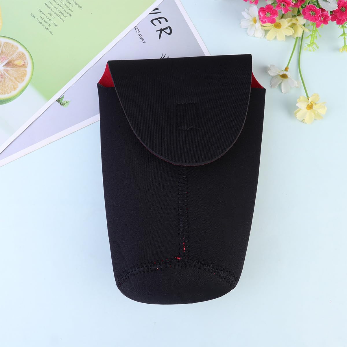 2pcs Thickened Neoprene Camera Lens Bag Diving-Resistant and Lens Sleeve Compact Protective Pouch for DSLR