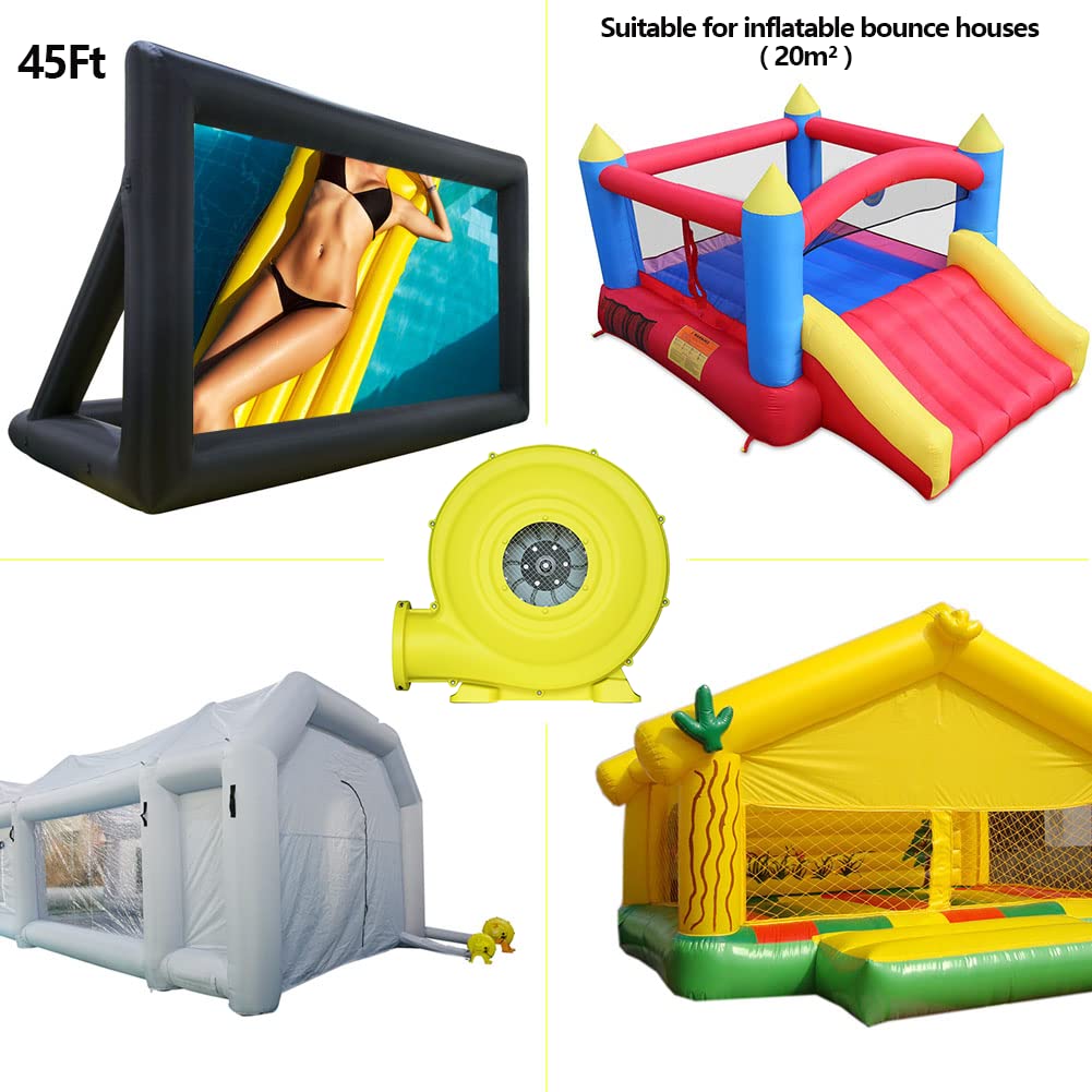 Yimukaka 1500W (2HP) Air Blower, Commercial Inflatable Bouncer Blower, Perfect for Inflatable Bounce House, Jumper, Bouncy Castle…