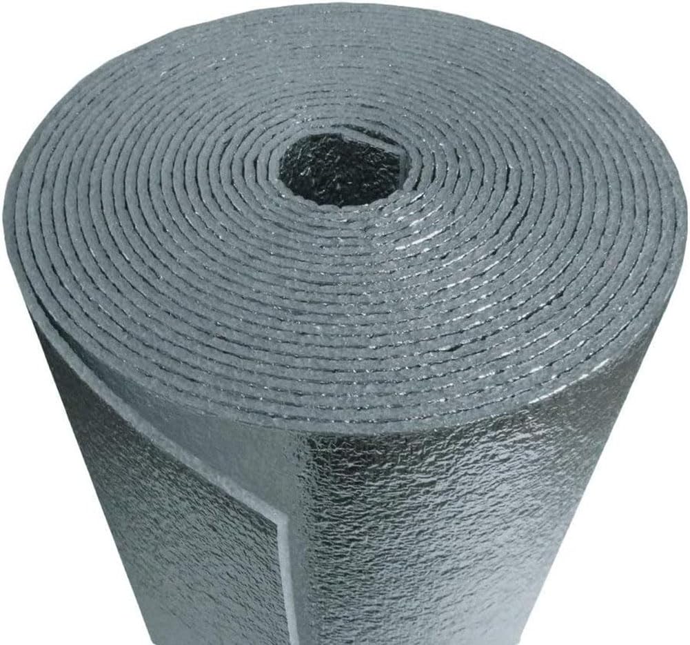 US Energy Products 3mm AD3 Reflective Insulation Roll, Foam Core Radiant Barrier, Thermal Shield - Double Sided Engineered Foil (Waterproof / Weatherproof / Fire Code Rated) (72 inch x 25 Foot)