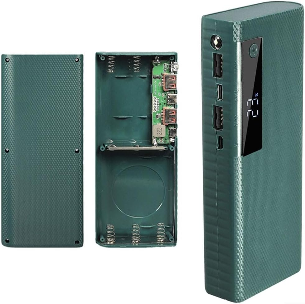 Minhe 5V 2 1A 5 21700 Power Bank Case With USB Port Output Supporting X Flat Head Batteries For DIY Battery Holder