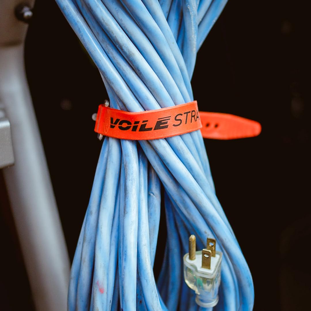 Voile Straps® 3 Pack – Aluminum Buckle | 3-Pack of Heavy-Duty UV-Resistant Polyurethane Straps | 15", 20", and 25" | Outdoor, Bikepacking, Repairs – Made in USA (Red-Blue-Green)