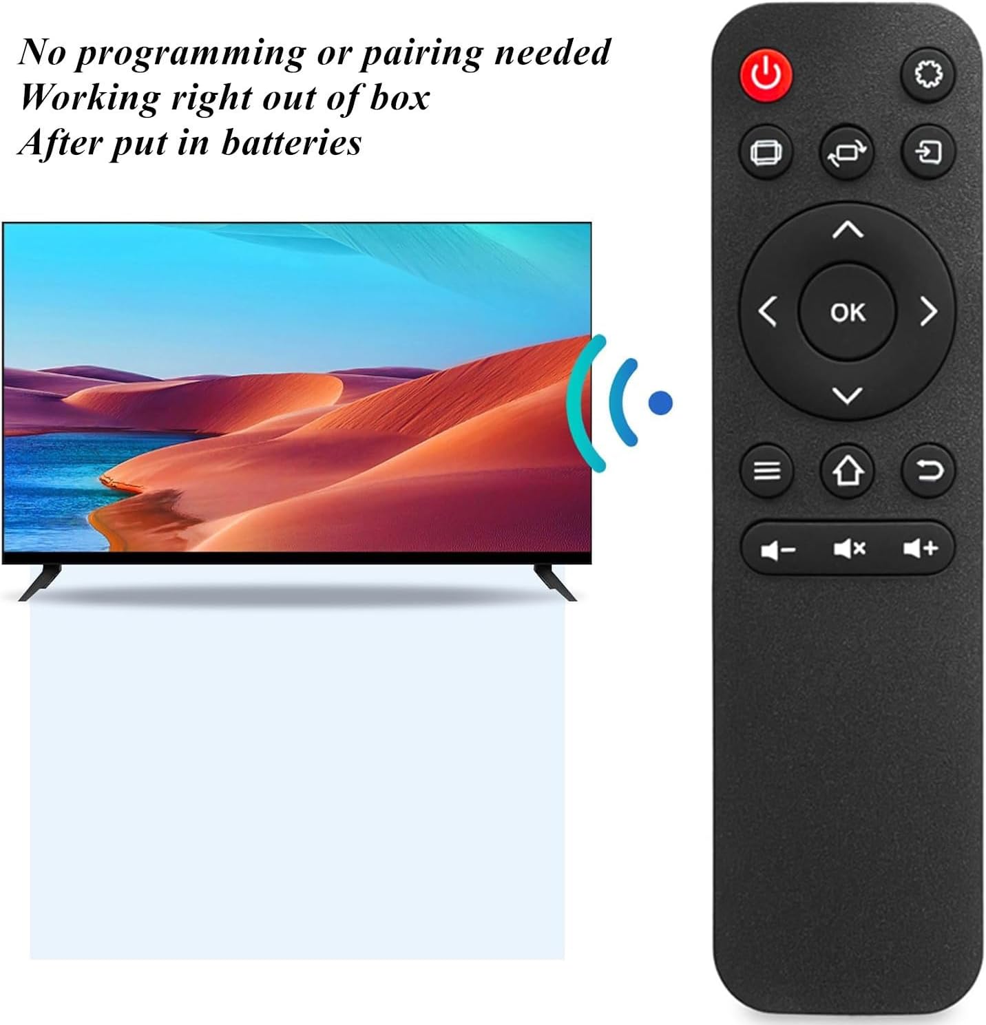 AOERUOW H1 Replacement Remote Control Compatible with HAPPRUN Portable Mini Movie Projector