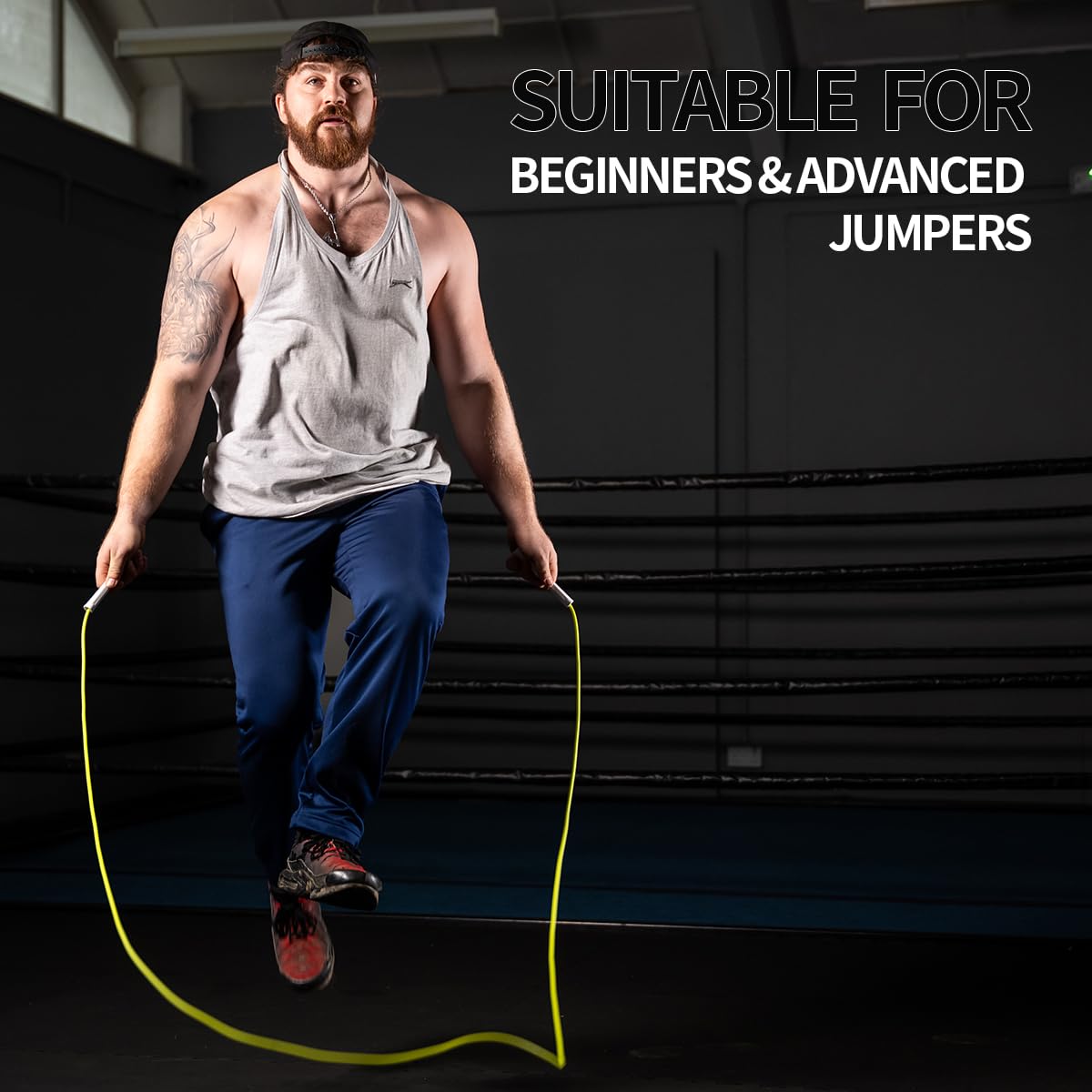 Hererope 6MM PVC Jump Rope for Men & Women Fitness, Speed, Tricks, Cardio Training, Boxing Jump Rope with Unbreakable Handles and Non-Kinking Skipping Rope, Adjustable Jumprope for Indoor Outdoor(Turquoise)