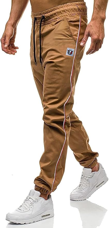 Men Joggers Chino Cargo Pants Hiking Outdoor Recreation Pants Twill Fitness Track Jogging Pants Casual Cotton Pants