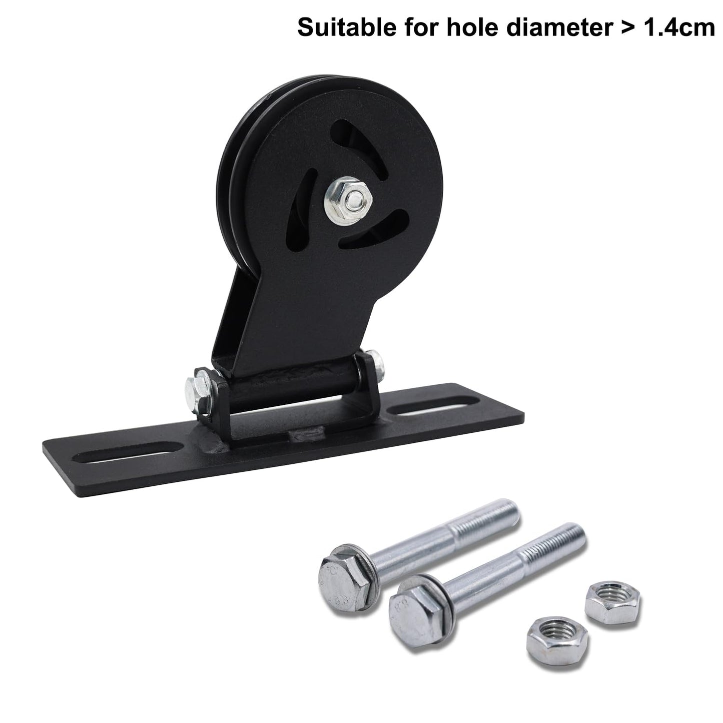 Lights Mountain Cable Pulley System for Squat Racks – Fits 5/8" with Extended Slot Design, Heavy-Duty 180° Swivel Pulley for Smooth Gliding and Full-Body Workouts in Home Gyms