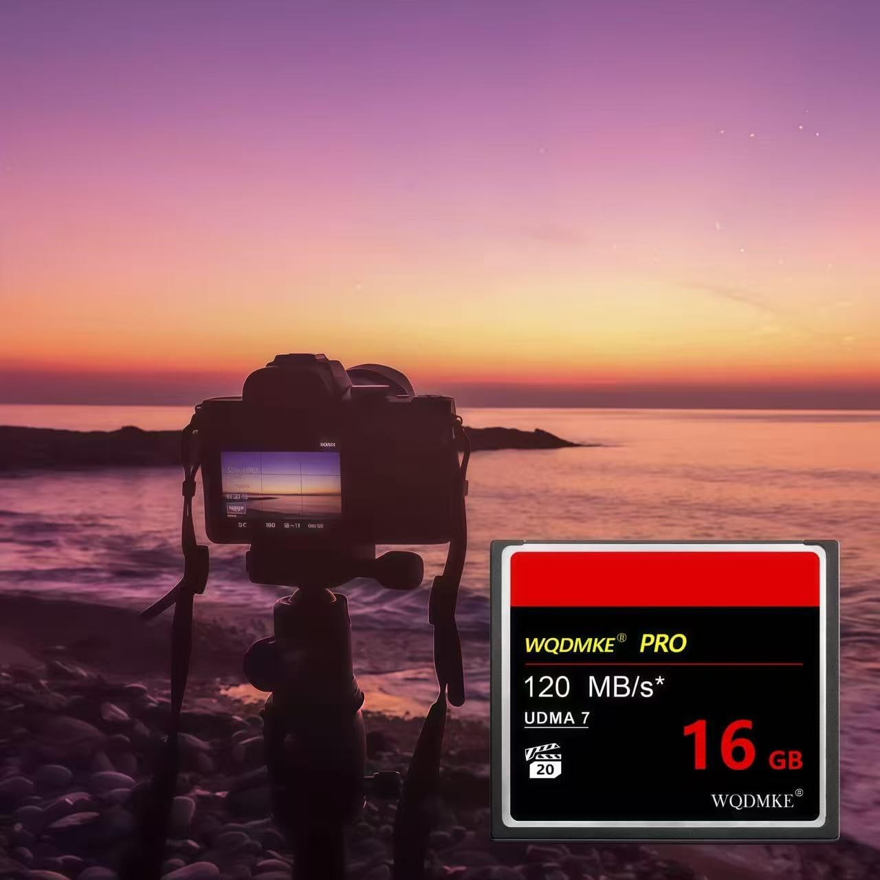 WQDMKE 16GB 120MB/s Camera CF Memory Card UDMA Speed Up