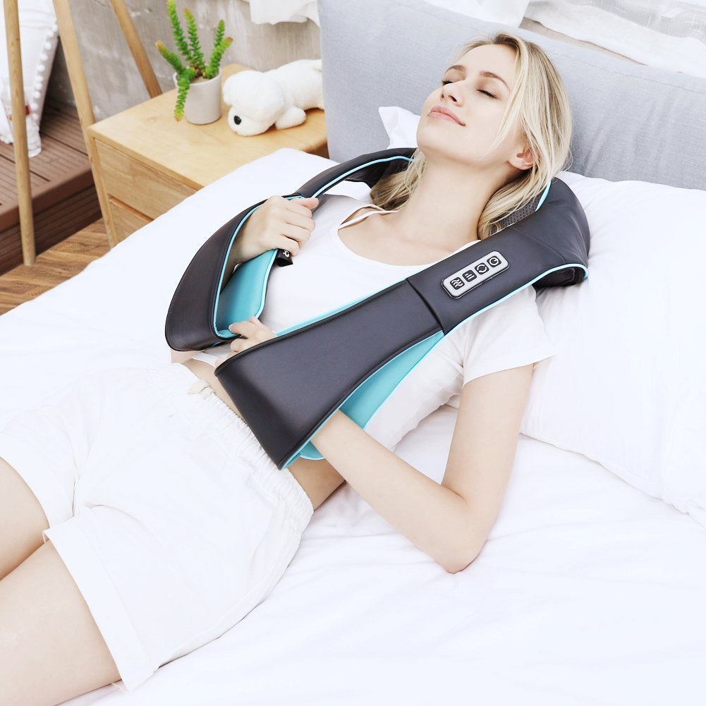 Mo Cuishle Fathers Day Dad Gifts, Shiatsu Back Shoulder and Neck Massager with Heat, Electric Deep Tissue 4D Kneading Massage, Best Gifts for Women Men Mom Wife Husband her him, Mothers Day, Christmas