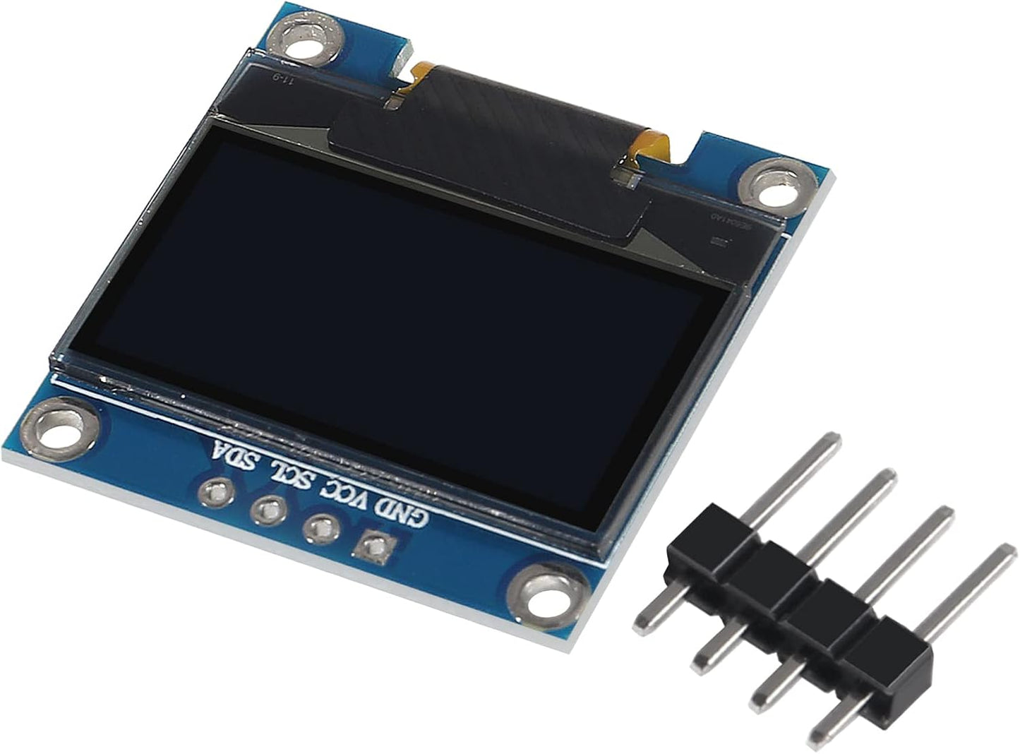 DWEII 6PCS 0.96 inch 12864 128X64 I2C SSD1306 4 OLED LCD Display Board Module IIC Driver Pins for Arduino Raspberry