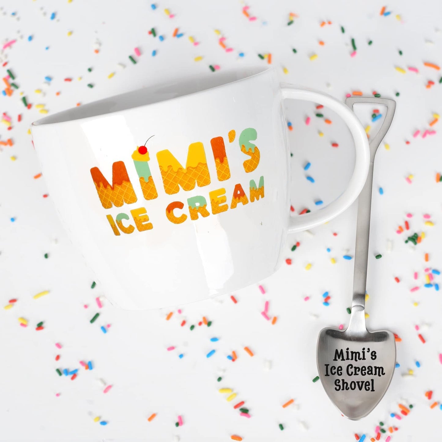 Josephine on Caffeine Mimi's Ice Cream Bowl & Spoon - Ideal Mother's Day, Christmas or Birthday Gift