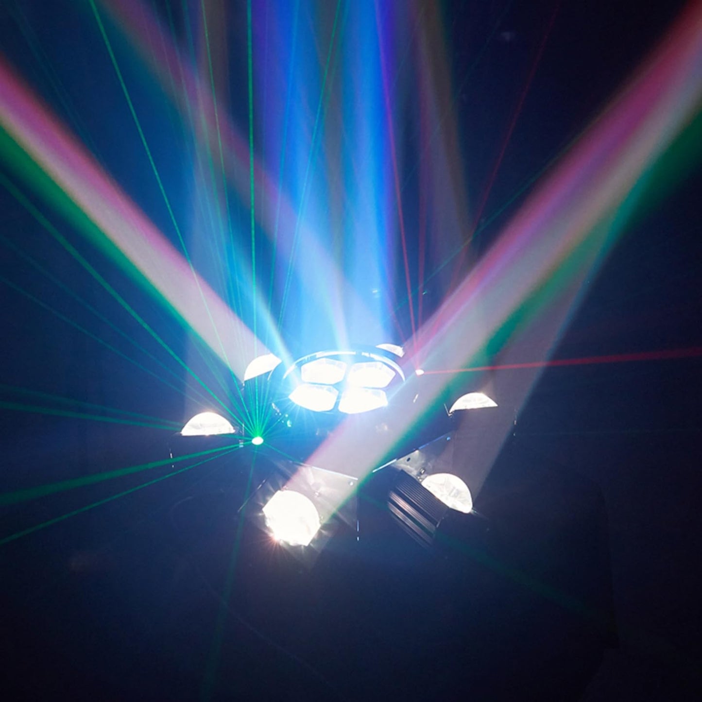 LED Six Arms Effect Light, Moving Head DJ Lights 150W DJ Laser Light 6 Arms Party Lights RGBW 4 in1, DMX512 Sound Activated with Mixed Stage Lighting Effects for Parties Disco Club Bar KTV Wedding