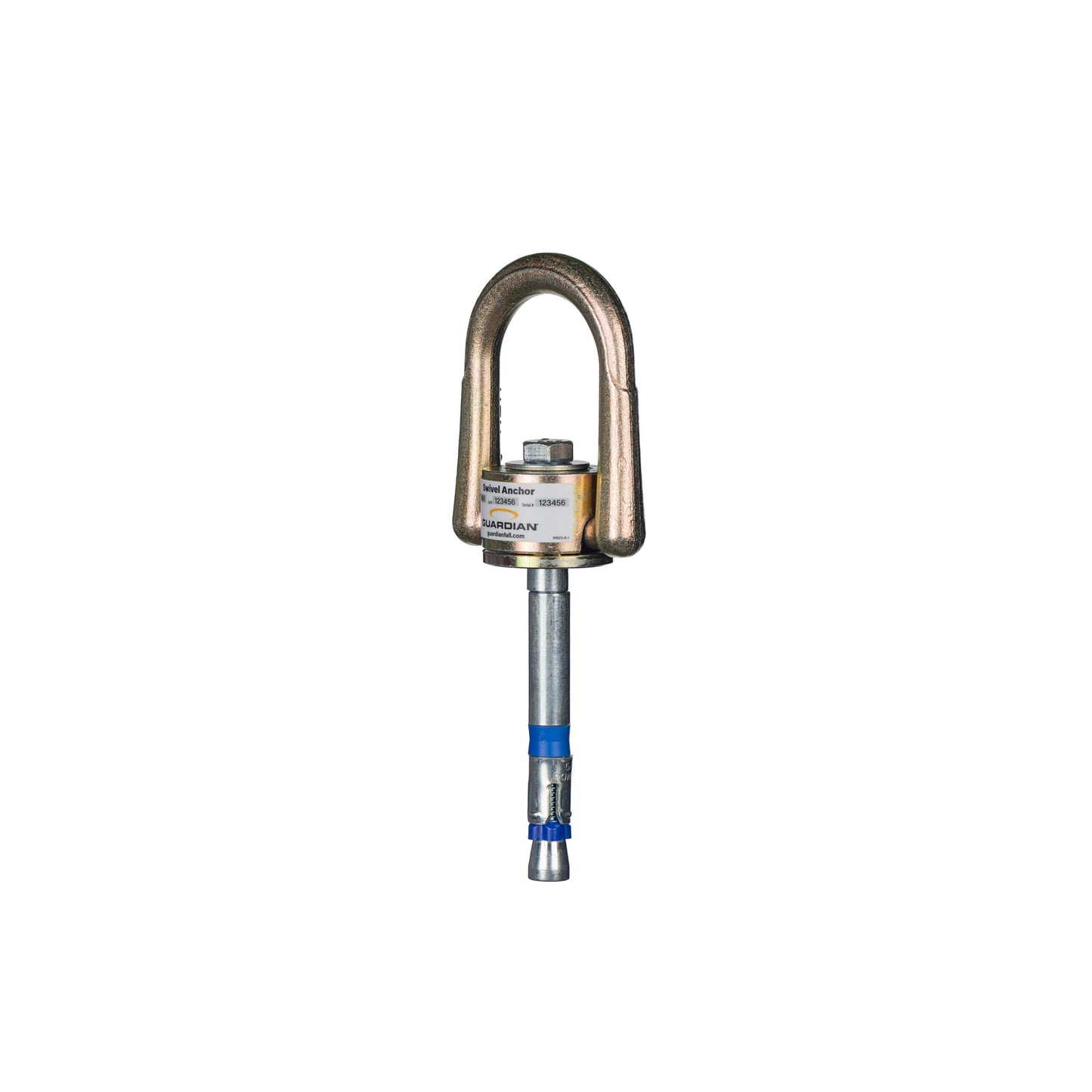 Guardian ‎10010 10K Swivel Anchor | 5/8 Inch by 6 Inch Expansion Anchor | Full Size D-Ring | Zinc-Plated Stainless Steel