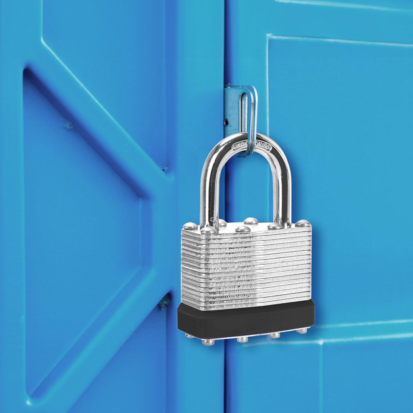Padlocks with Same Key, LQYN 100 Pcs Laminated Keyed Padlock (1-9/16", 40mm), Keyed Alike Locks, Normal Shackle, for Storage Locker, Hasp Latch, Toolbox, Sheds