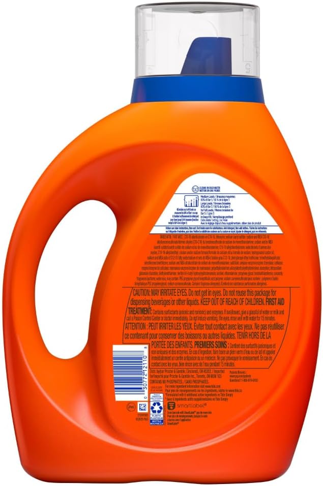 Tide Liquid Laundry Detergent - Original Scent, 64 Loads, 80 FL OZ | Powerful Stain Removal