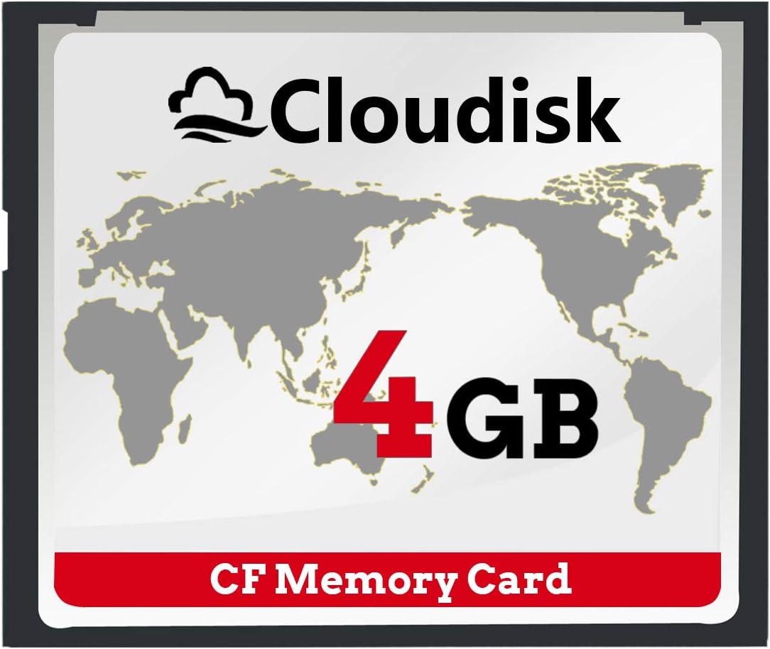 Cloudisk Pack 2 4GB 2.0 (4 of Compact Flash Card CF Card Performance for Vintage Digital Camera and Industry Equipment