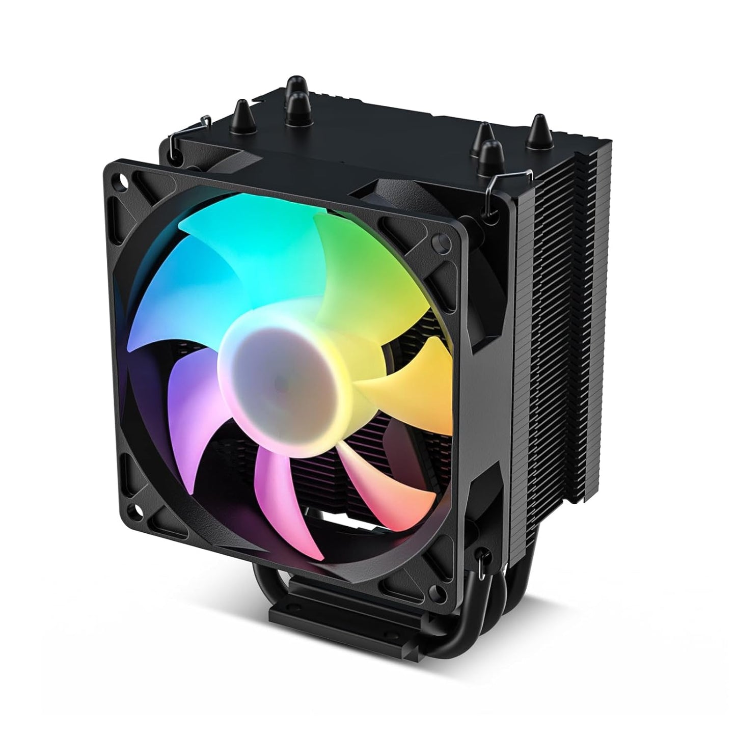 V3 133mm 92mm AM4/AM5 LGA1851/1700/1200/115X Vetroo CPU Air Cooler w/ARGB Lighting and PWM Smart Control - Compact