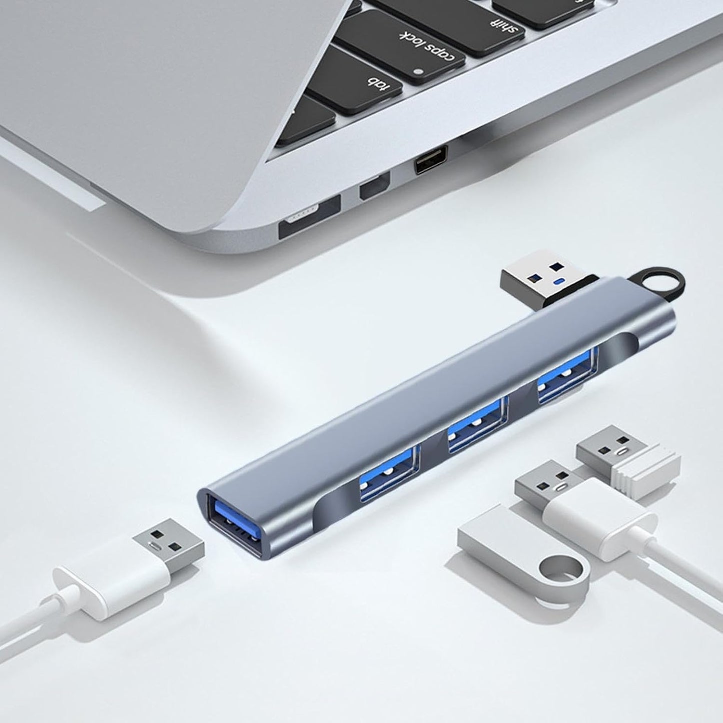 Generic 4 Multi-Function Hub Docking Station with USB Interface, USB Splitter with High-Speed Data Transmission