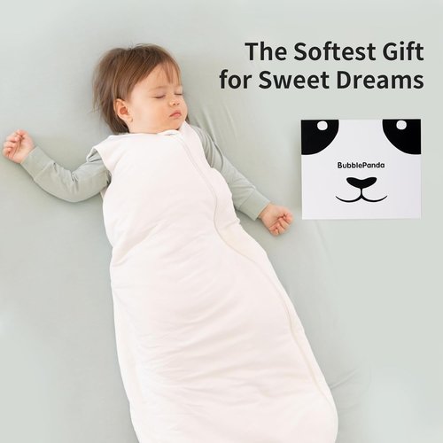 BubblePanda Modal Sleep Sack - Super Soft 0.5 Tog Toddler Blanket for Babies 12-18 Months | Lightweight 2-Way Zipper