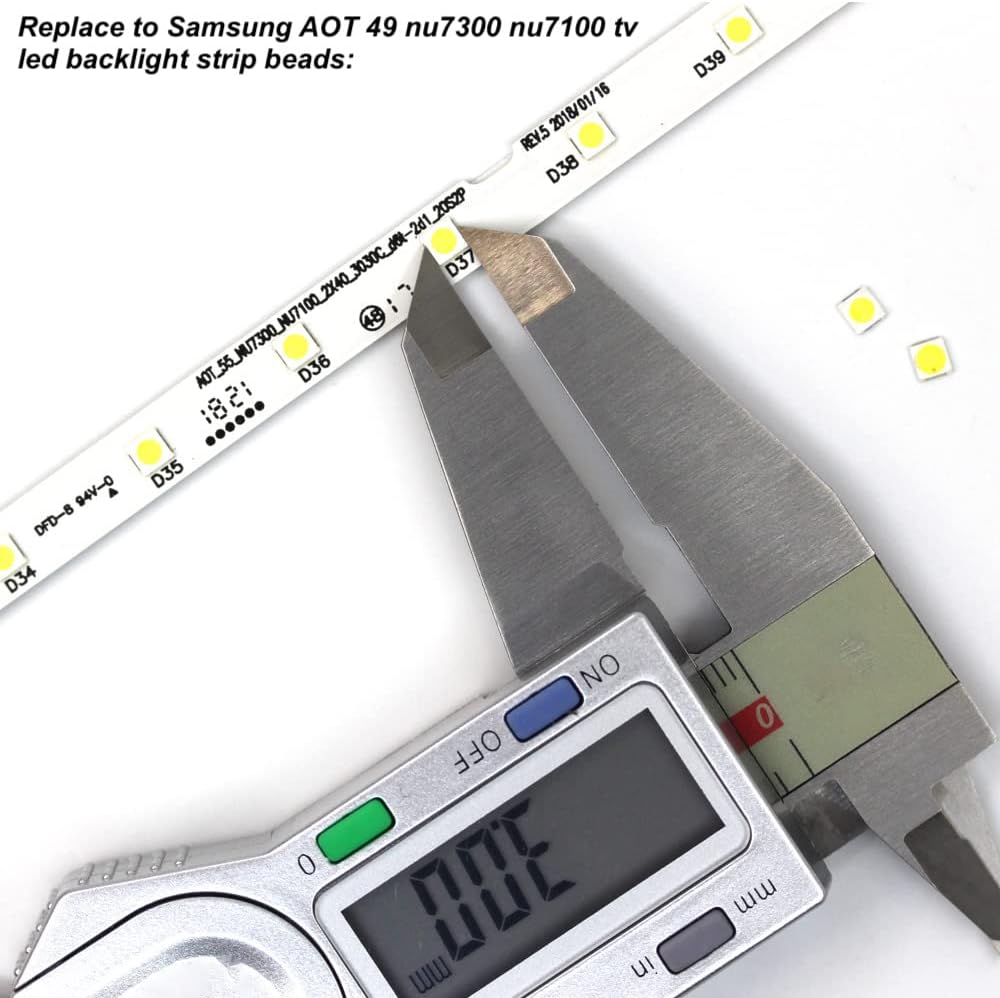100pcs 3V 3030 1.8W 97-100LM 3V High Power LED Backlight lamp Beads for Tv LCD TV Lamp Beads SMD Cool White Application