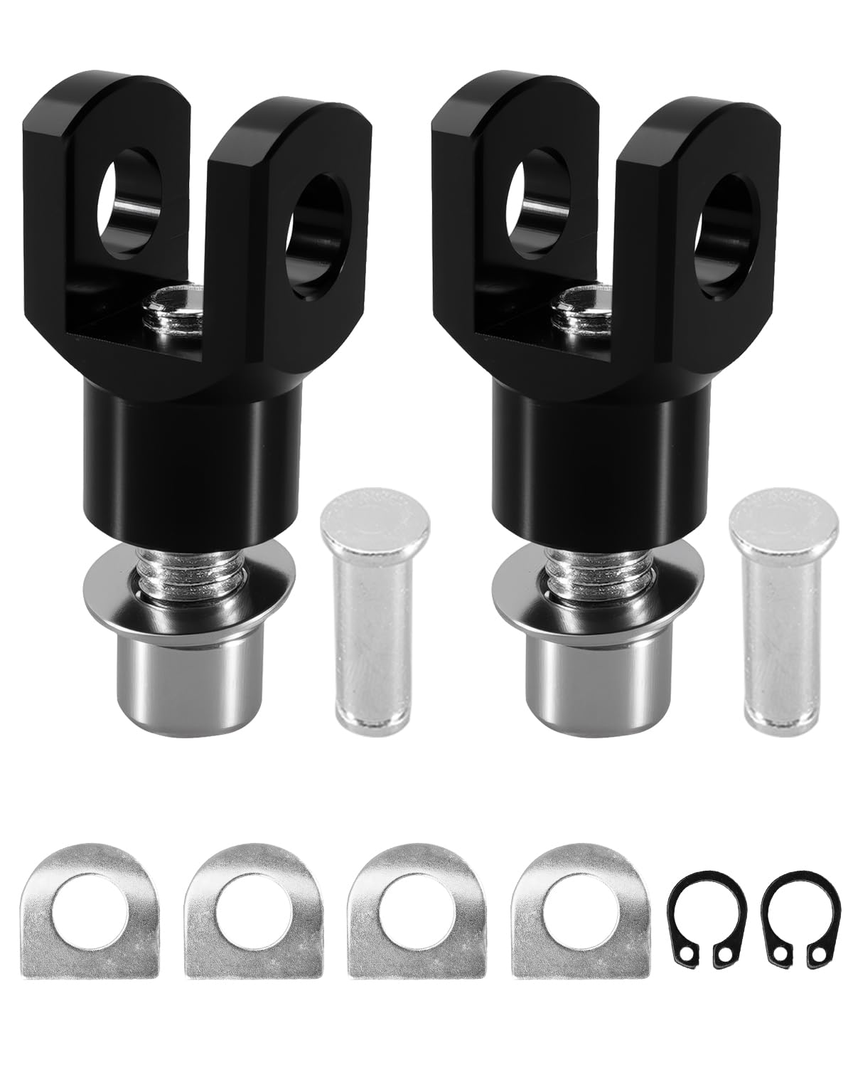 Motorcycle Foot Pegs Mount Supports Footrest Mounting Clevis Hardware Kit 29mm Fit for Harley Davidson FX Softail FXST FXR Low Rider Custom FXLR FXR Super Glide, Male Mount Style