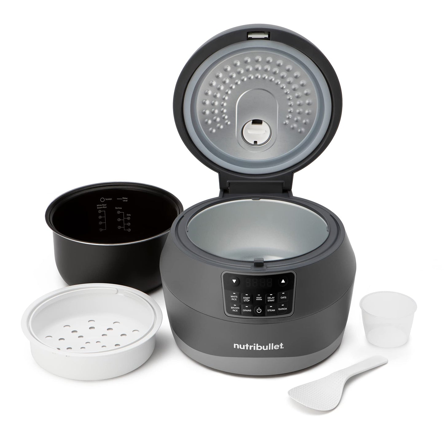 nutribullet EveryGrain Cooker, 11"D x 11"W x 9"H
