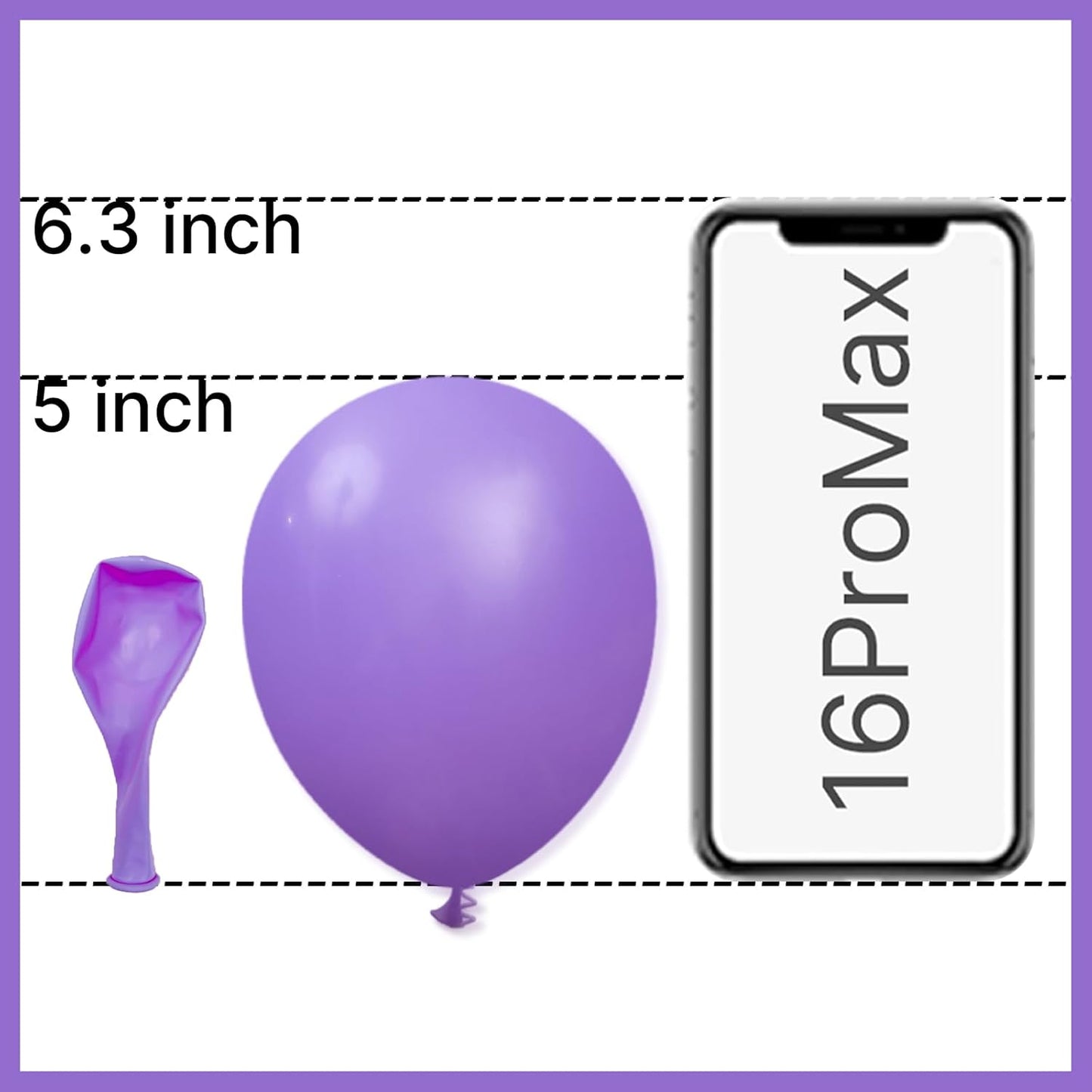 PartyWoo Purple Balloons - 100 Pcs 5-Inch Latex Balloons for Birthday & Wedding Decor