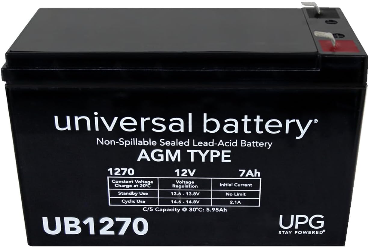 UPG 12V 7.2AH Security Alarm System Battery SLA Security Certified-Electronics