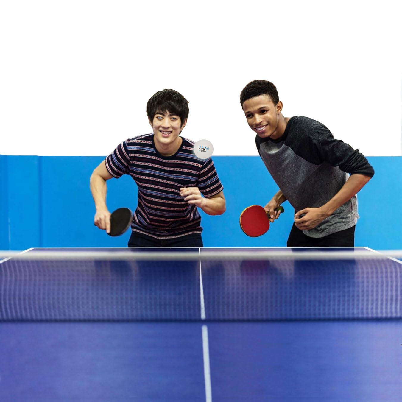 MAPOL 100 Pack White 3-Star Table Tennis Balls Advanced Training Ping Pong Ball