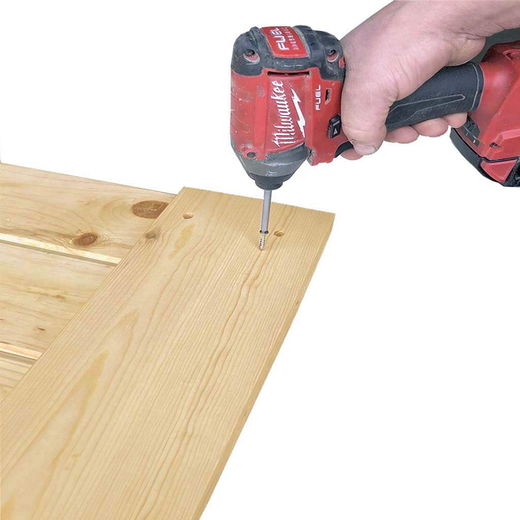 Kimberly Bay K-Bar Solid Pine Core Unfinished Interior Barn Door Slab DIY Kit 83.5 in. x 36 in.