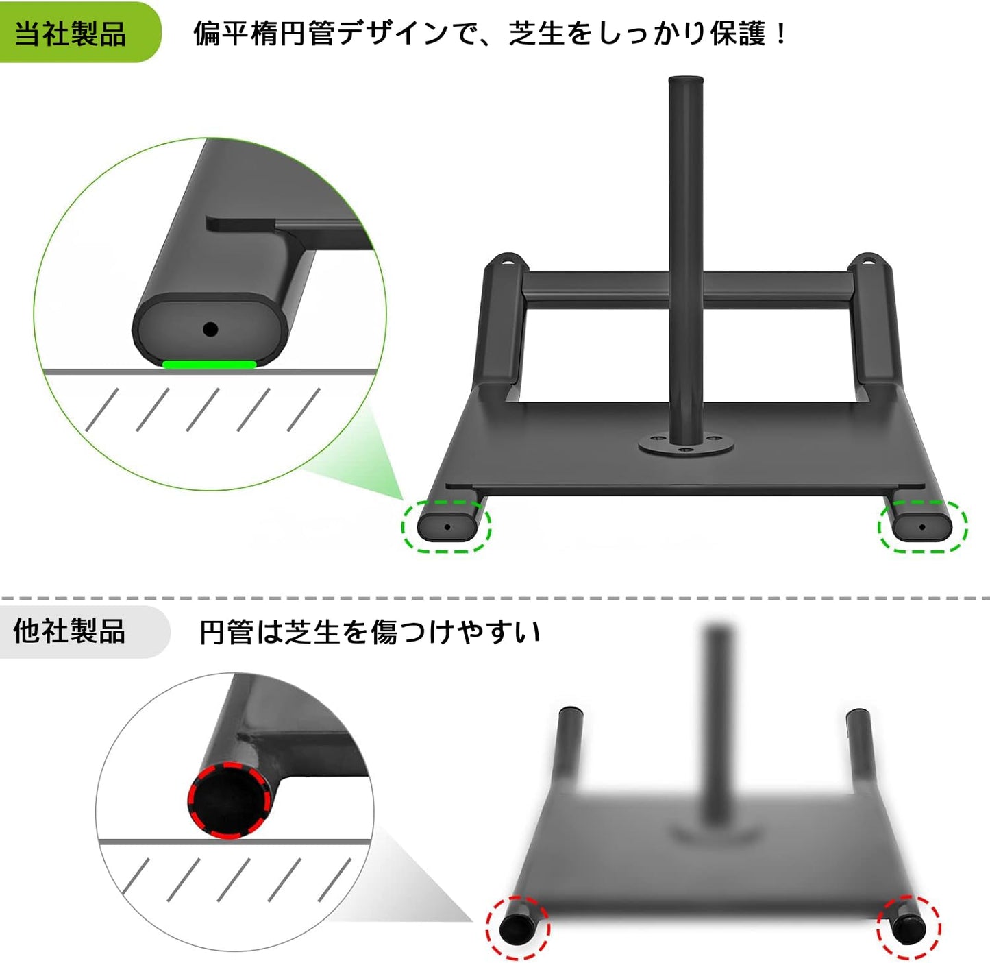 Kipika Weight Sled, Workout Sled, Fitness Strength Training Sled, Speed Training Sled for Athletic Exercise, Speed Improvement, Easily Through Obstacles, Suitable for 1" & 2" Weight Plate