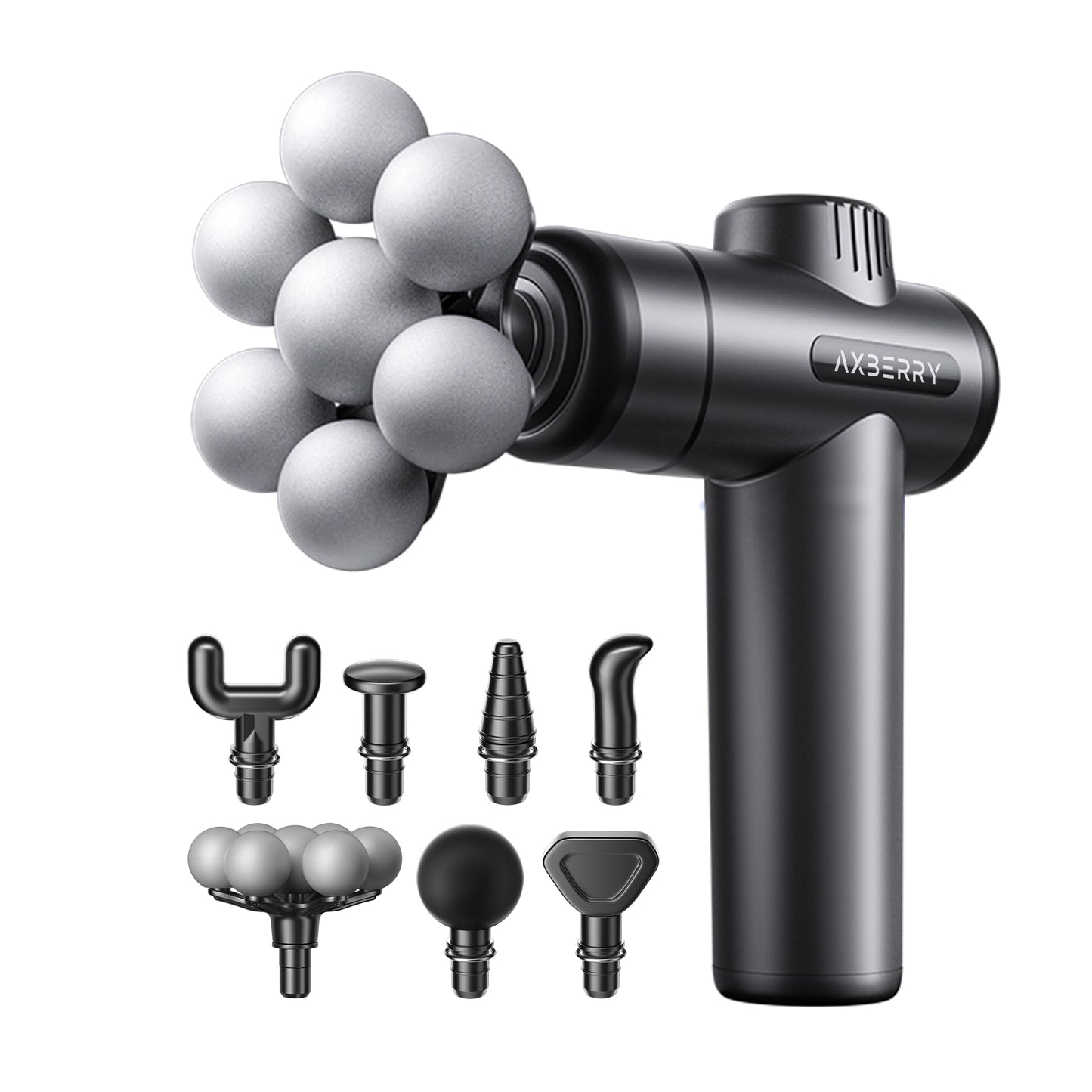 AxBerry Massage Gun Deep Tissue, Body Massager, Percussion Massage Gun, Handheld Massage Gun for Back Shoulder Muscle Pain Relief, Portable Quiet Professional Muscle Gun Mini Massager