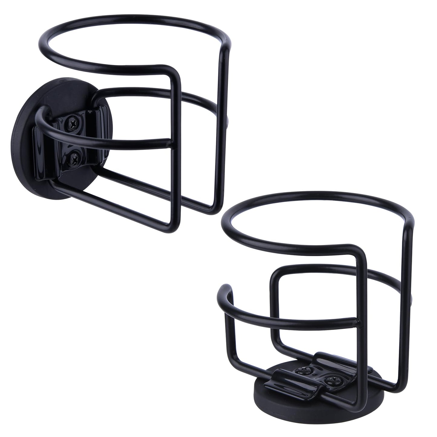 Strong Magnetic Cup Holder, Fully Covered Anti Drop Drink Holder, Horizontal or Vertical Mount on Metal Surface, Portable Magnet Bottle Holder for Bus Tractor Truck Mower Refrigerator 1 Pack