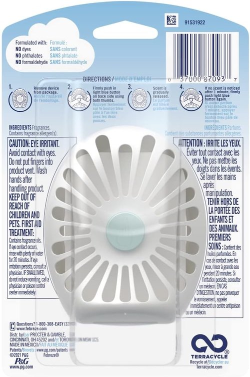 Febreze SMALL SPACES Air Freshener - Fresh-Harvest Pumpkin Scent for Cozy Atmosphere