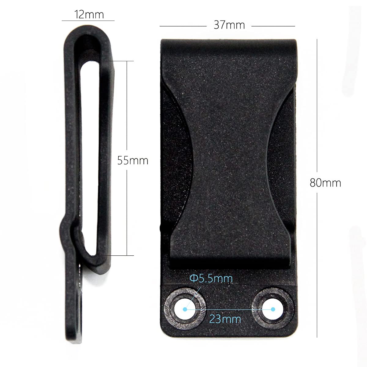 YCYU 2-Pack 2.1" Holster Clip for Universal Sheath Gun Kydex Holster Tactical Belt Clips for Holsters (#1)