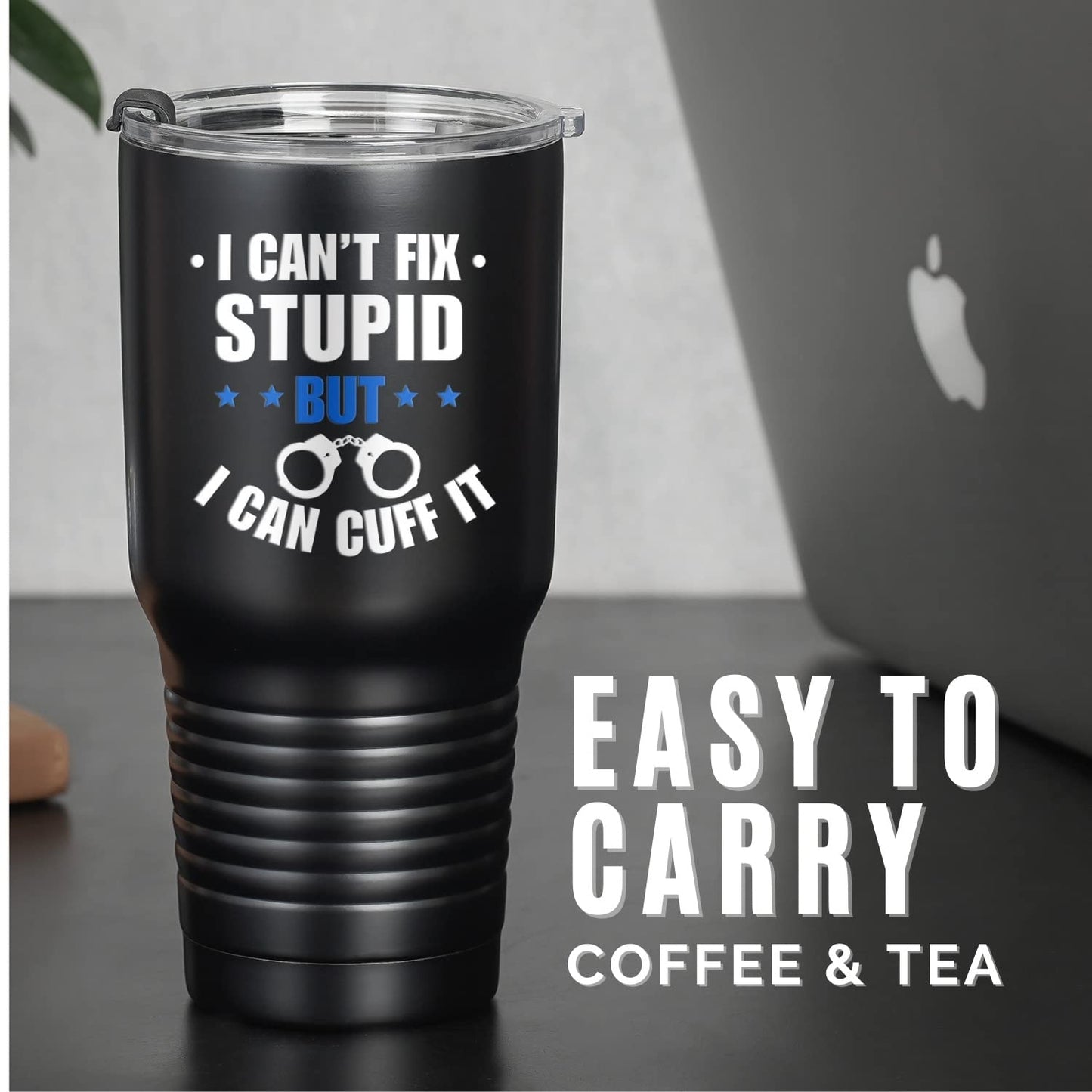 Onebttl 30 oz Stainless Steel Tumbler - Funny Gifts for Police Officers, Law Enforcement, Correctional Officers, Retirement, Graduation