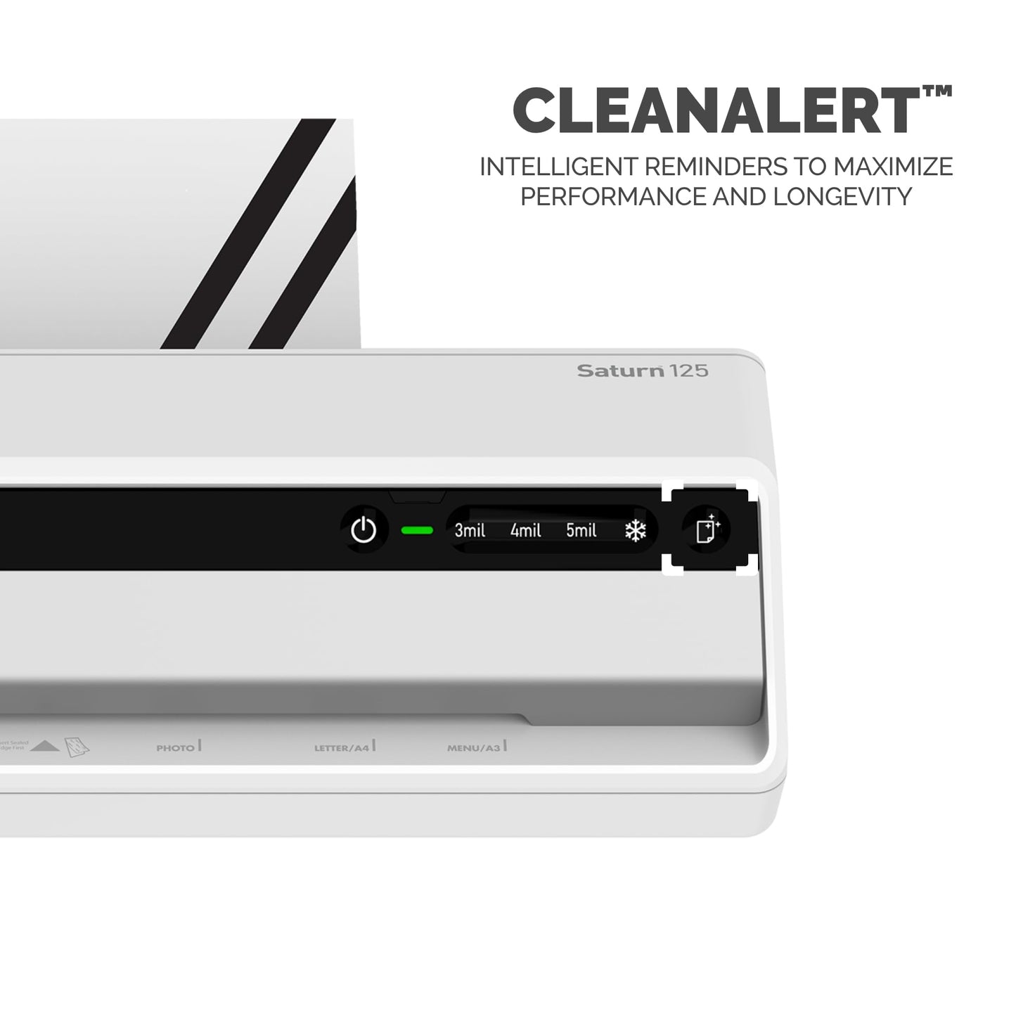 Fellowes Saturn 125 Thermal Laminator Machine for Home or Office with Pouch Starter Kit, 12.5 Inch, Fast Warm-Up, Jam-Free Design (5736601)