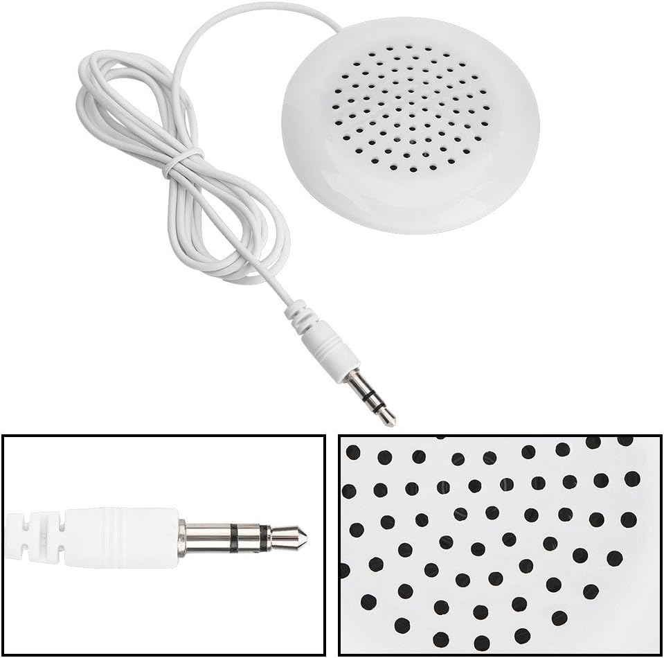 Yanmis 3.5mm MP3 MP4 Mini Speaker, Portable Plug Stereo Pillow Speaker Laptop Speakers Wired for Player Mobile Phone