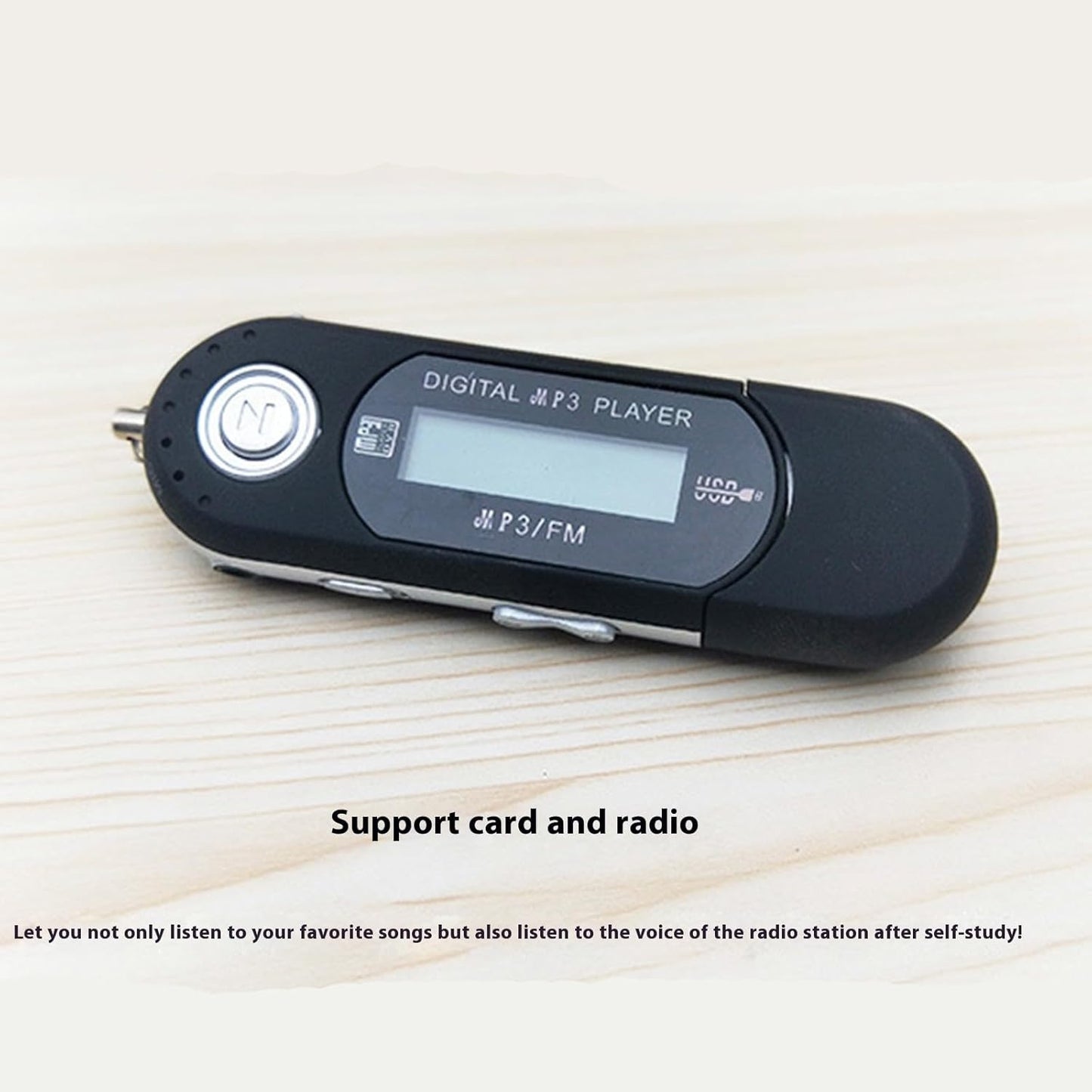YUSHENYI MP3 Lightweight Player USB Computer Connection Clearly Screen Display Energy Efficient Players for Song Lyrics