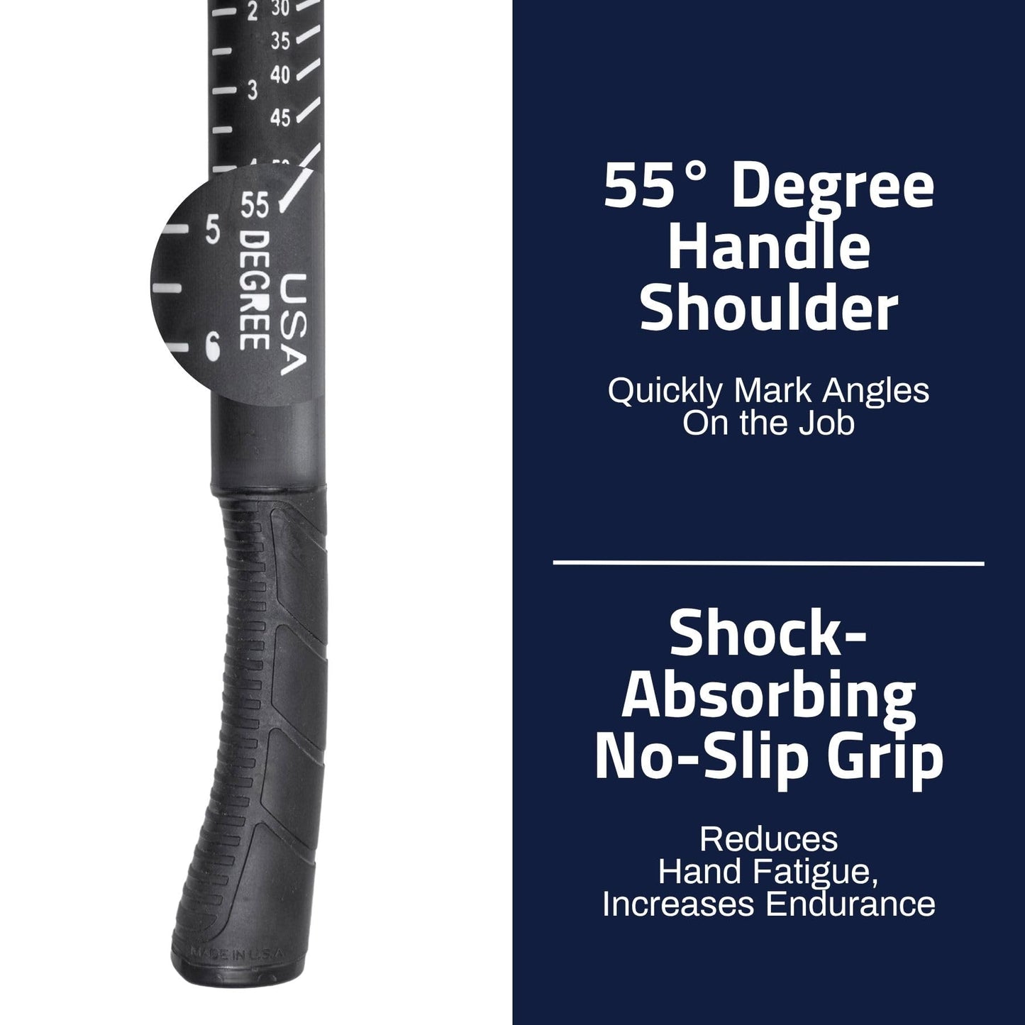 Boss Hammer 10 oz. Construction Grade Ti64 Titanium Hammer with Tough-Fiber Shock-Absorbing Fiberglass Handle - No-Slip Grip, Smooth Faced - Made in USA - BH10TIPFS