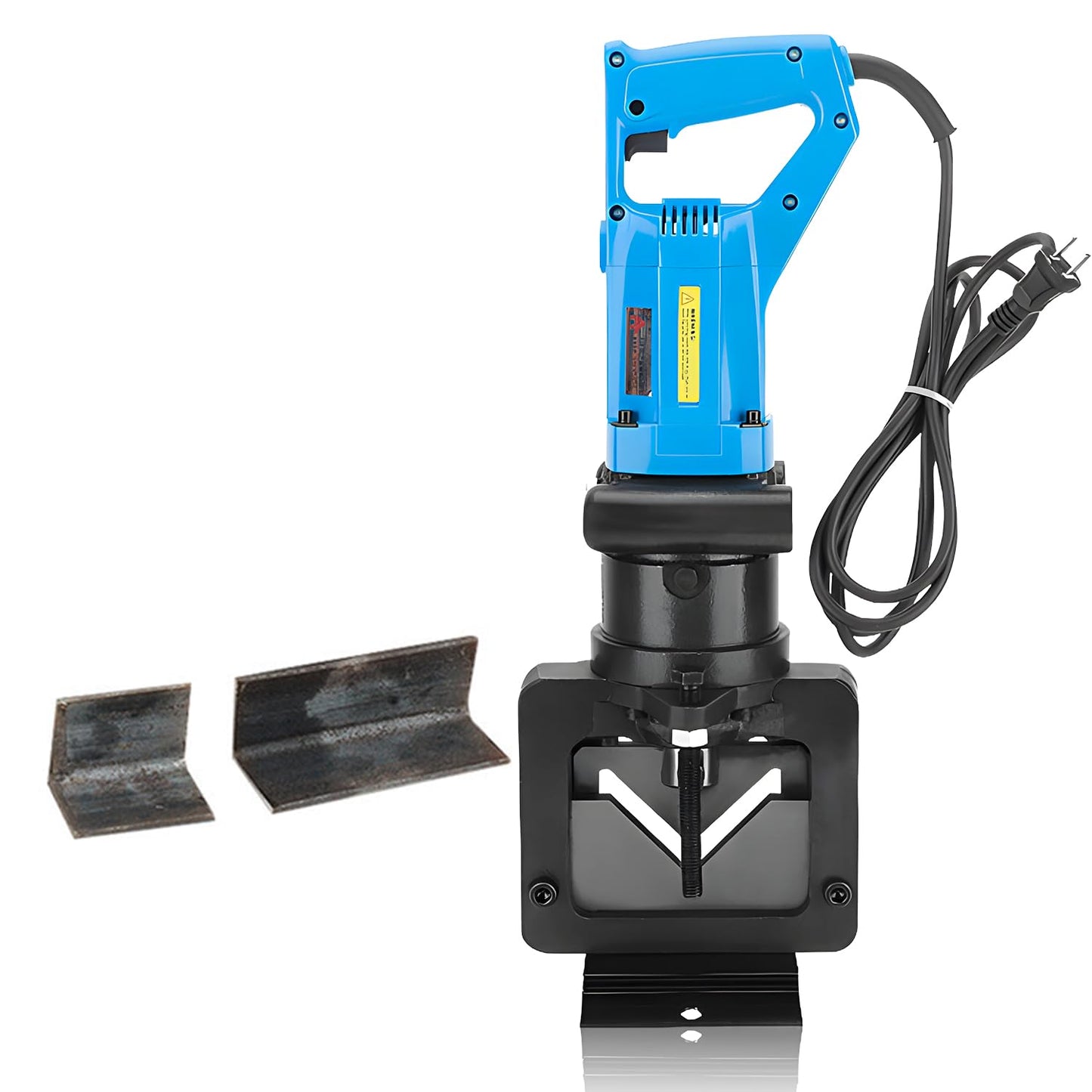 CGOLDENWALL 1600W Hydraulic Angle Iron Steel Cutter Electric Hydraulic Angle Iron Steel Cutting Tool Cutting Machine for Stainless Steel Angle Steel Angle Iron CE&ROHS Certificate 110V