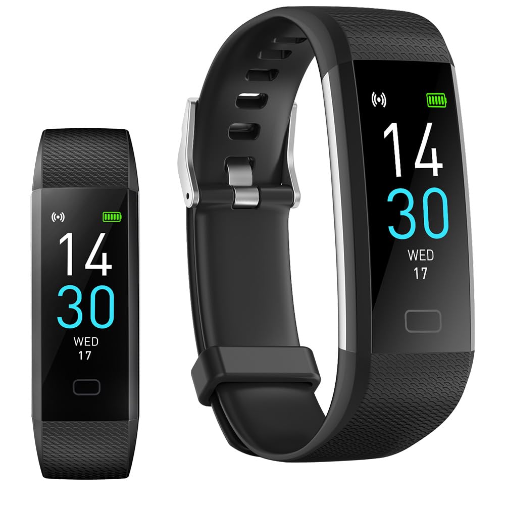 Jawploy Fitness Tracker with Heart Rate Monitor/Step Counter/Calories, Smart Watch Activity Tracker Sleep Monitor, IP68, Health Tracker Pedometer for Man Women