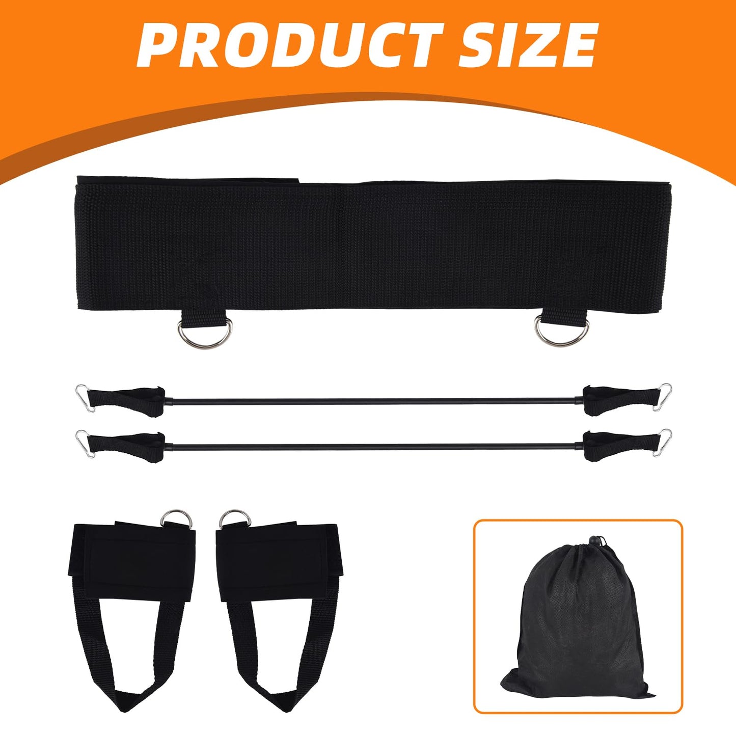 Selacca Vertical Jump Trainer, Jump Trainer Leg Strength Resistance Bands, Jumping Trainer for Basketball Triple Jump Football Volleyball Training Provide