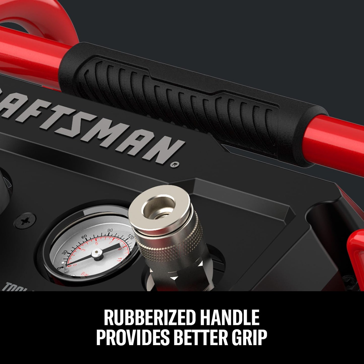 CRAFTSMAN Air Compressor, 2 Gallon Portable Air Compressor 1/3HP Max 125 PSI Oil-Free Light Weight with 10 PCS Accessory Kit